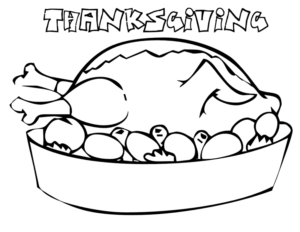 Thanksgiving coloring page