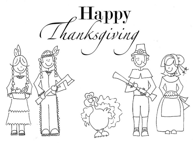 free printable Thanksgiving coloring book