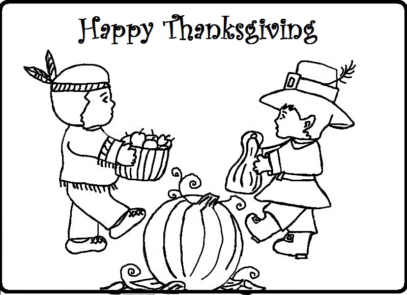 printable Thanksgiving coloring pages