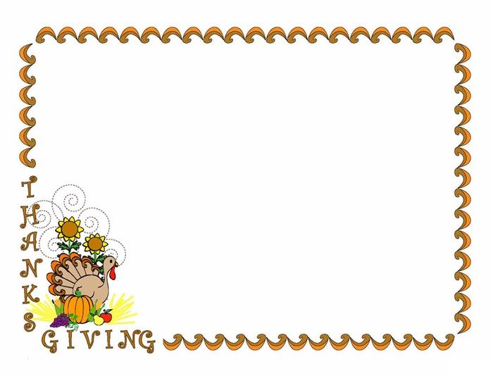 Thanksgiving border clipart