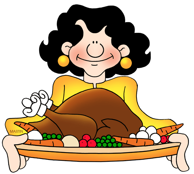 Thanksgiving feast clipart