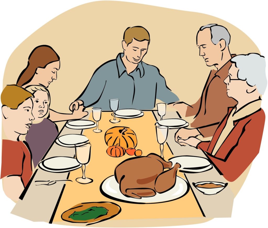 free clipart Thanksgiving dinner