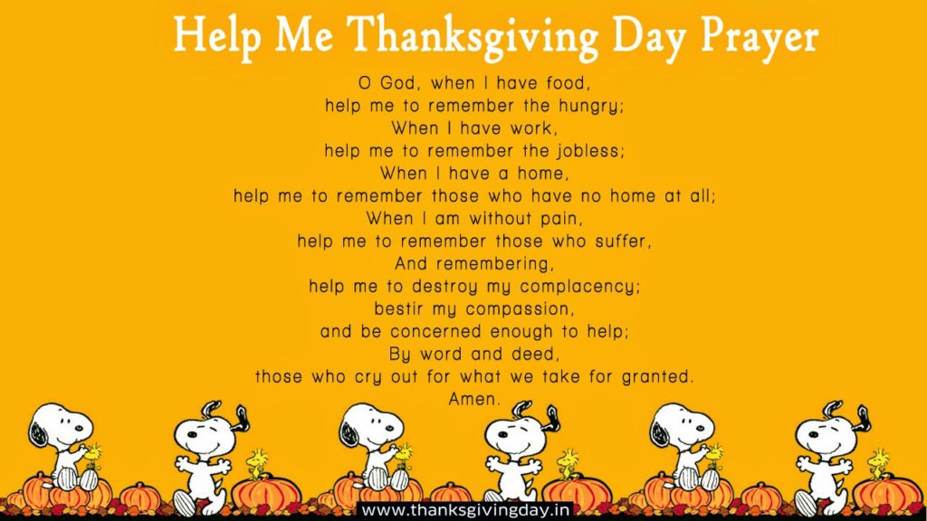 Thanksgiving Day Prayer