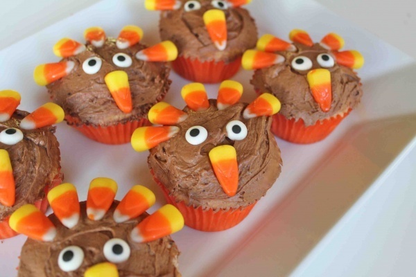 Thanksgiving Turkey Cupcakes