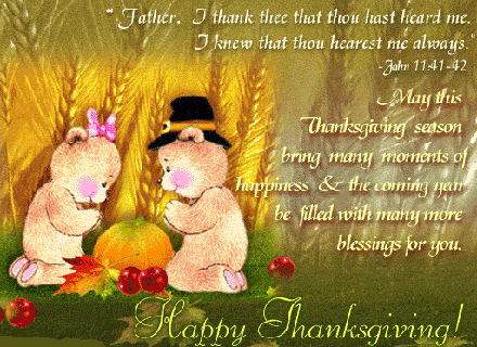 Thanksgiving day blessings