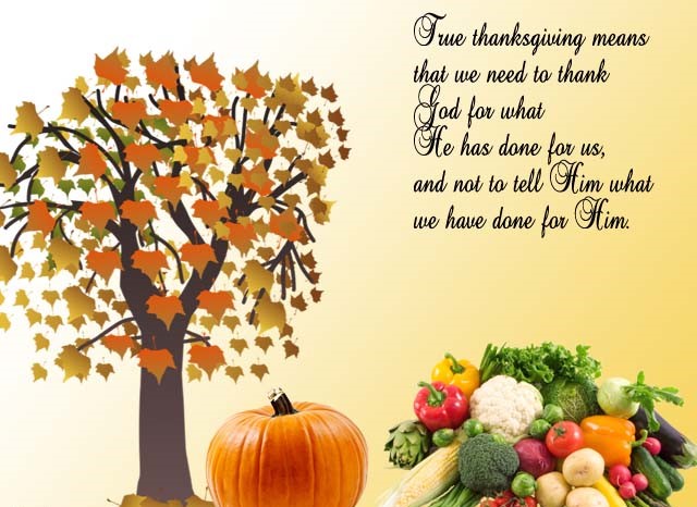 Thanksgiving Greeting Card sayings