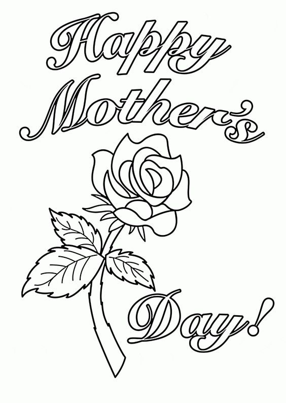 printable mothers day coloring page