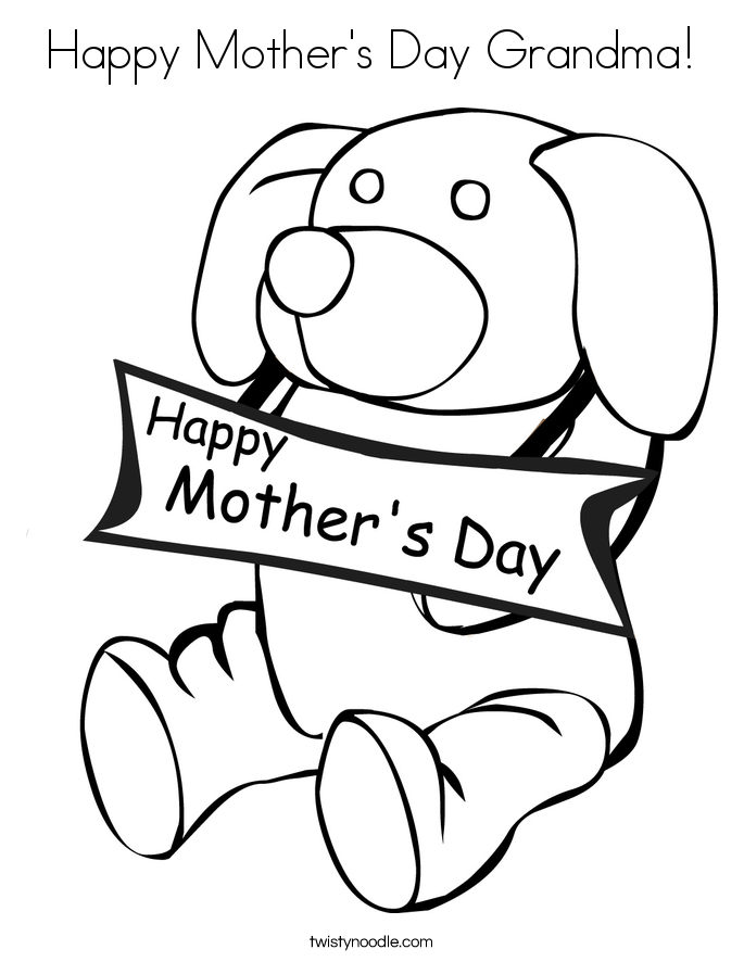 printable mothers day coloring page