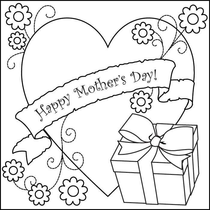 Mothers Day Coloring Page