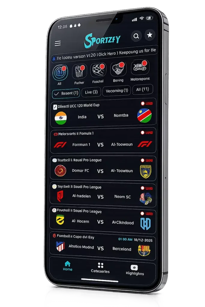 Sportzfy after Install