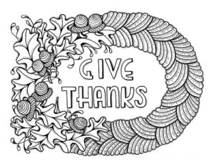 Thanksgiving coloring page 2021