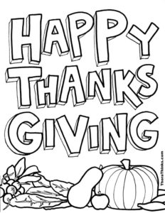 coloring pages for Thanksgiving