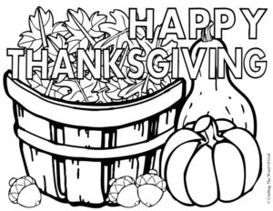 free Thanksgiving coloring pages