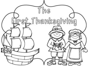 Thanksgiving printable coloring pages
