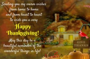 Advance Thanksgiving Greeting