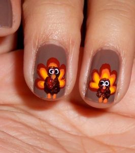 Happy Thanksgiving Nails