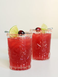 Thanksgiving Cocktail Recipes - Cranberry Margarita