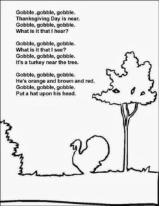 Thanksgiving Poem For Kindergarten