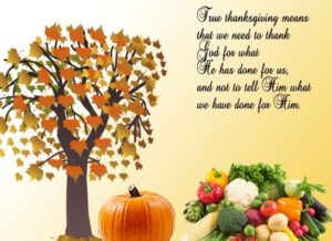 Thanksgiving greeting Card sayings