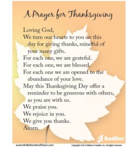 prayers of Thanksgiving