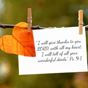 verse in the bible about Thanksgiving