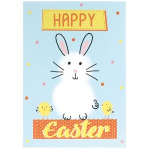 easter card cartoon bunny