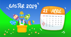 easter day calendar 2019
