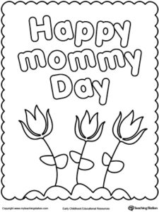 free coloring pages mothers day