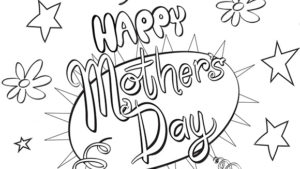 Mother Day Coloring Sheets 2020