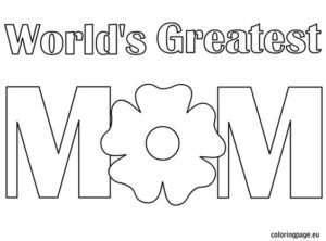Mothers Day Coloring Pages 2020