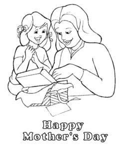 Mother Day Coloring Pages