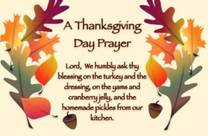 Thanksgiving Prayers